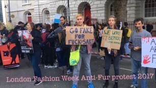 'London Fashion Week Anti-Fur protest 2017'