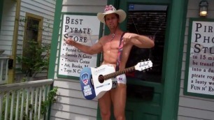 'Pirate Fashions - Naked Cowboy - St. Augustine - Cop Hassle'