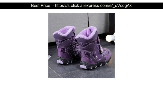 '⭐️ MudiPanda 2020 Children\'s Winter Boots for Baby Girl Shoes Kid\'s Boys New Fashion Plus Velvet Wa'