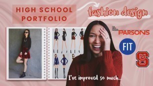 'My High School Fashion Design Portfolio (how I got into fashion school) // College Experience Pt. 2'