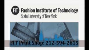 'Fashion Institute of Technology NYC Printing Student Portfolio Printing FIT Portfolio Print  Shop'
