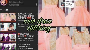 'Beautiful ❤️ frock dress stitching full video with Mahadev Ki Deewani fashion designer kdj creations'