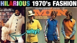 '50 HILARIOUS 1970s FASHION PHOTOS ⭐ TIME TO KNIT SOME PANTS 