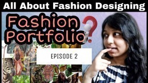 'Fashion Portfolio ? (Hindi)| Episode 02 | all about fashion designing |my portfolio| Aishwarya wagh'