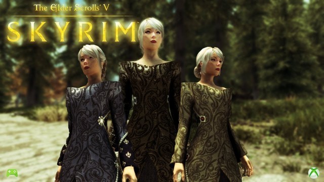 'skyrim special edition Noblesse Oblige Clothes showcase Xbox [HD]'