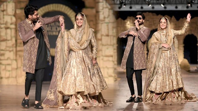 'Pakistan Beautiful Actress Ramp Walk in Hum tv Bridal Fashion Week 2020'