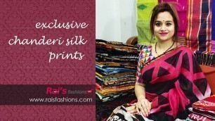 'Printed Chanderi Silk Collection (16th January) - 16JY'