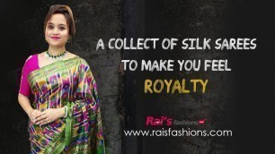 'A Collection Of Silk Sarees - To Make You Feel Royalty (14th December) - 13DM'