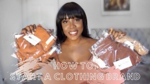 'HOW I STARTED MY CLOTHING LINE | HONEST TIPS THEY DON’T TELL YOU!'