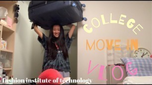 'COLLEGE DIARIES ll move into college with me (fashion institute of technology)'