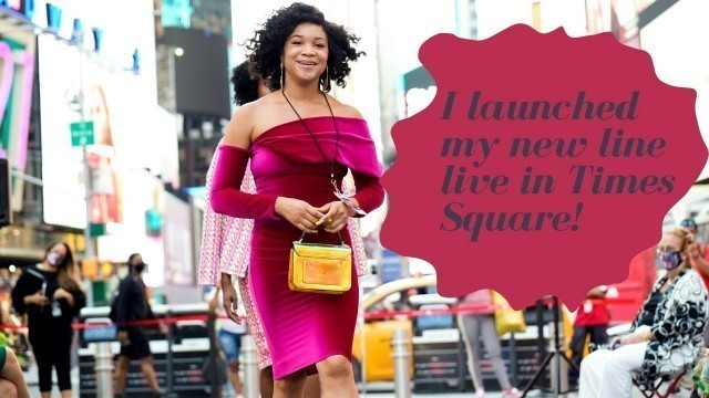 'Launching my new line Xévonquii during Times Square Fashion Week. New York Fashion Week 2020'