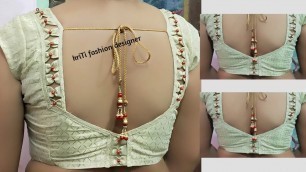 'Very beautiful new letest blouse design cutting and stitching | Kriti fashion designer'