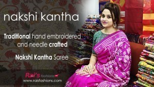 'Nakshi Kantha  - Traditional Hand Embroidered & Needle Crafted Sarees (05 November) - 04NK'
