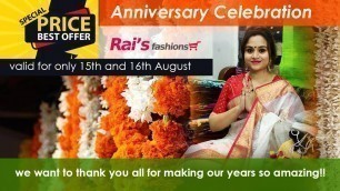 'Anniversary Celebration With Some Exclusive Handloom Collection (15th August) - 15AD'