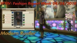 'Final Fantasy XIV: Fashion Report \"Modern Rustler\" 100 points'