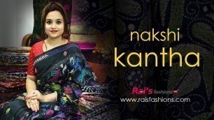 'Nakshi Kantha On Silk Sarees (24th September) - 23KS'