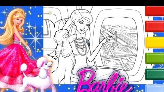 'Coloring Barbie A Fashion Fairytale Coloring Page 
