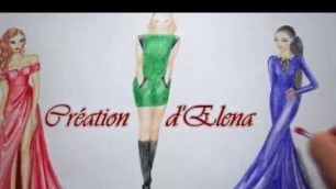 'Création d\'Elena - My Creation - Dress Drawing - Fashion and more'