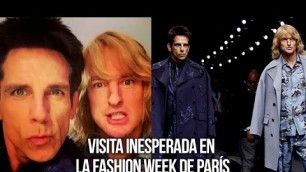 'Una visita inesperada en la Fashion Week de París... Zoolander!'