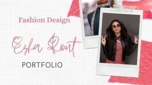'Fashion Design Portfolio with Esha Rout I How to make Fashion Portfolio'