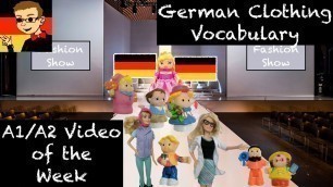 'German for Beginners #31: Clothing Vocabulary at the Fashion Show'