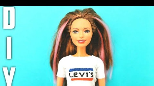 'DIY Barbie CLOTHES and HAIR EXTENTIONS | Barbie Hacks and Crafts'