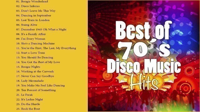 'Best Songs of 70\'s Disco Music | Greatest Hits of Seventies Disco Fashion'