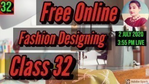 'Free Fashion Designing Online Courses With Certificate Class 32'
