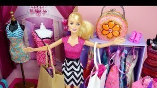 'Barbie ❤️ Loves to Shop Barbie Dress Shopping Beauty Barbie Accessories Anna\'s Fashion Shop'