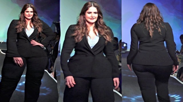 'Zareen Khan  Ramp Walk For Parafait Plus Size Fashion Show'