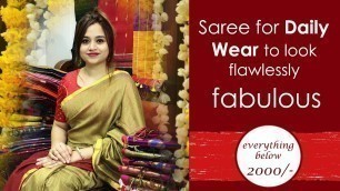 'Everything Below 2000/- Saree For Daily Wear To Look Flawlessly Fabulous (08th September) - 5SP'