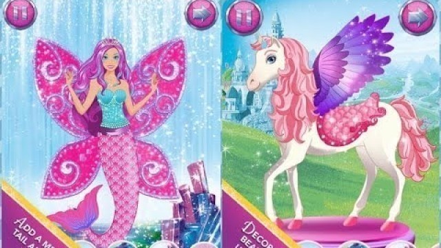 'Barbie Magical Fashion Dress Up Part 1 - top app demo for kids - Ellie'