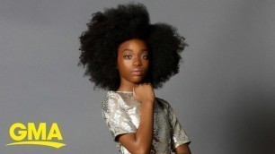 'This 11-year-old professional model is empowering girls everywhere l GMA Digital'
