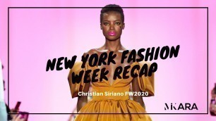 'Christian Siriano | New York Fashion Week Fall/Winter 2020 Recap | MiKARA REID'