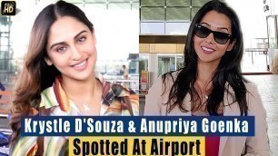 'Krystle D\'Souza & Anupriya Goenka Turn Heads With Their Airport Fashion'