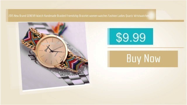 '2015 New Brand GENEVA Watch Handmade Braided Friendship Bracelet Women\'s Fashion Watch'