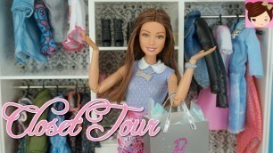 'Barbie Real Closet Tour - Doll Clothes and Accessory Haul  - Titi Toys and Dolls'