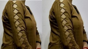 'Beautiful sleeve design making very easy | Kriti fashion designer'