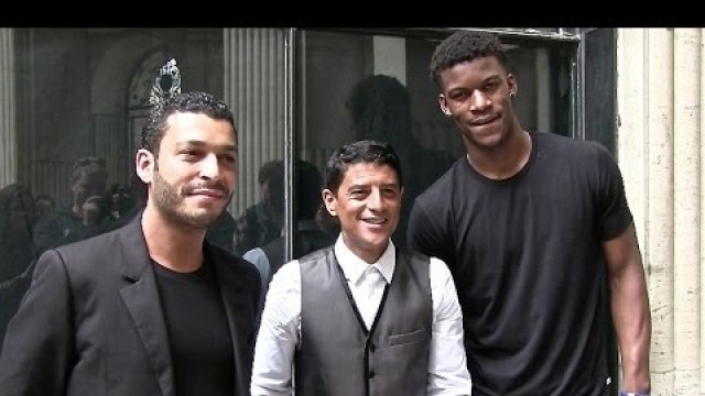 'Said Taghmaoui, Adel Bencherif and Jimmy Butler at Cerruti Fashion Show in Paris'