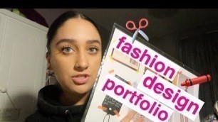 'Reacting to my fashion design portfolio - uni application!!!'