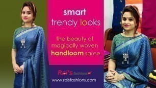 'The Beauty Of Magically Woven Handloom Saree (07th January) - 07JE'