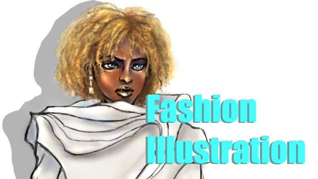 Fashion Illustration - African American Model