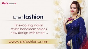 'Latest Fashion - Stylish Handloom Sarees From Rai\'s Fashions (23rd February) - 23FR'