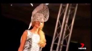 'Channel 7 news report Ana Bella Millinery London Fashion Week 2017 House of ikons show'