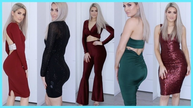 'SLEIGH ON A BUDGET FOR THE HOLIDAYS FT FASHION NOVA DRESSES UNDER $50!!'