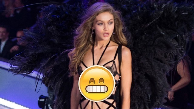 'Gigi Hadid Suffers Wardrobe MALFUNCTION On Runway At 2016 Victoria\'s Secret Fashion Show'