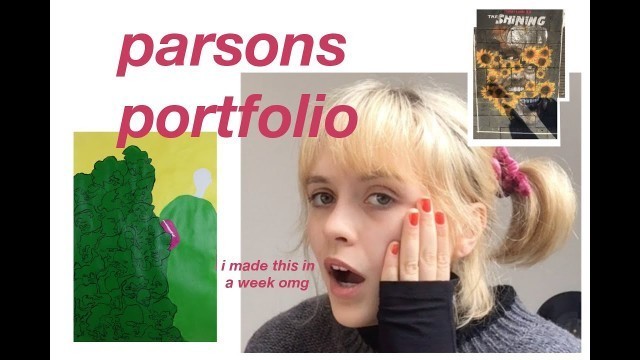 'my accepted parsons fashion portfolio (i got a scholarship)'