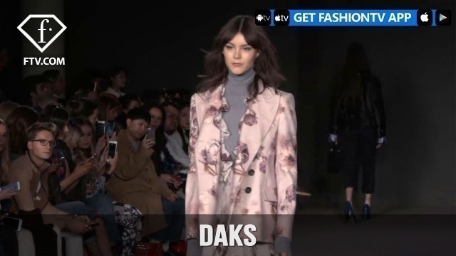 'London Fashion Week Fall/Winter 2017-18 - Daks Trends | FashionTV'