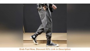 'sell Japanese Vintage Fashion Men Jeans Retro Gray Spliced Designer Cargo Pants Streetwear Hip Hop'