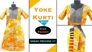 'Yoke Kurti (Tamil) - Course Preview | Sewing Online Course | Fashion Designing'